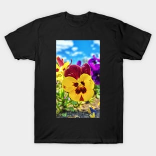 Yellow Viola Flower T-Shirt